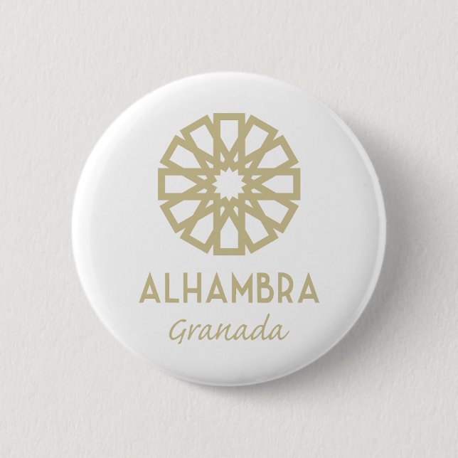 Alhambra Granada 1 Button (Front)