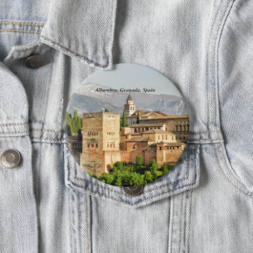 Alhambra Granada Andalusia Spain Button