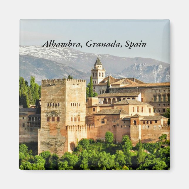 Alhambra, Granada, Andalusia, Spain Magnet (Front)