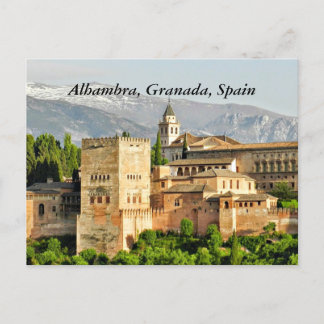 Alhambra, Granada, Andalusia, Spain Postcard