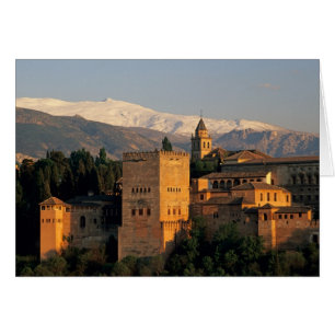 Alhambra; Granada; Andaslusia, Spain, Sierra Cards
