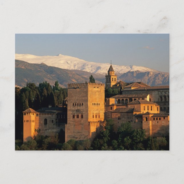 Alhambra; Granada; Andaslusia, Spain, Sierra Postcard (Front)