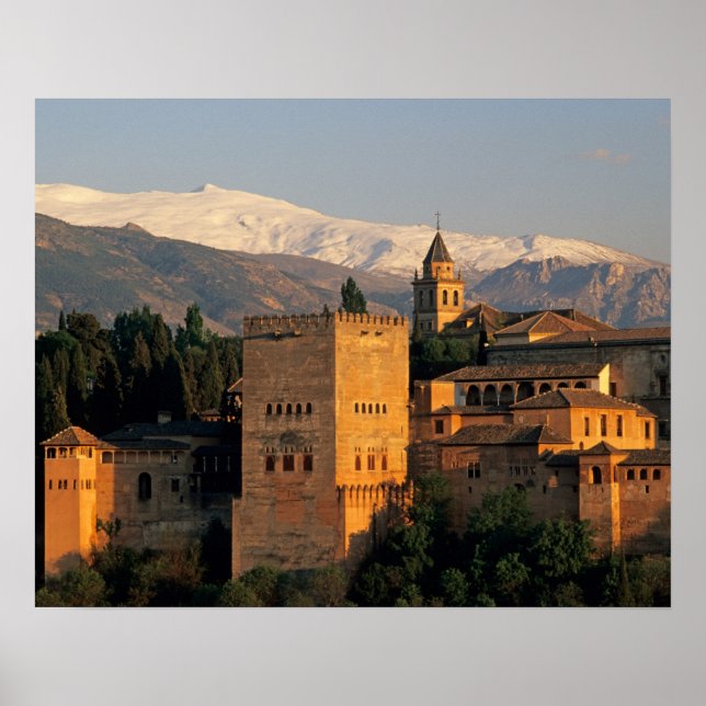 Alhambra; Granada; Andaslusia, Spain, Sierra Poster (Front)