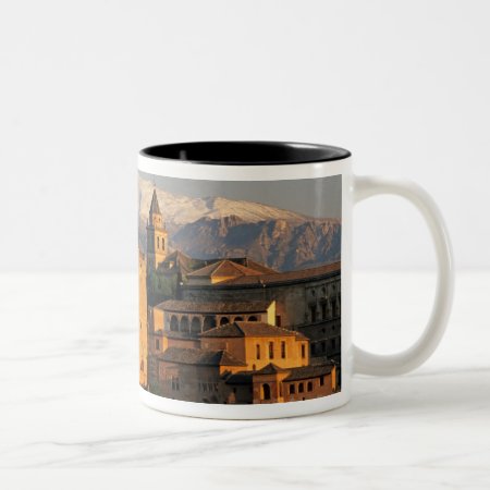 Alhambra; Granada; Andaslusia, Spain, Sierra Two-tone Coffee Mug