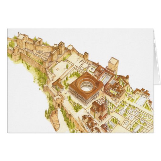 Alhambra Granada Spain. Castle and palaces Cards (Front Horizontal)