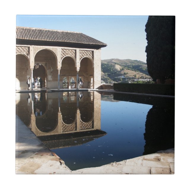 Alhambra, Granada, Spain Ceramic Tile (Front)