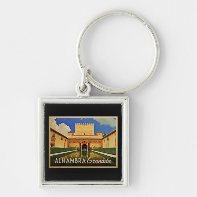 Alhambra Granada Spain Keychain (Front)