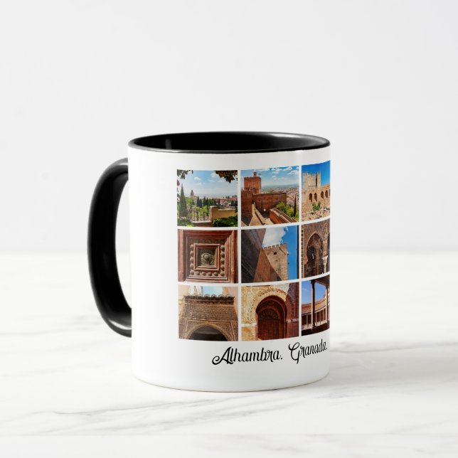 Alhambra, Granada, Spain Photo Collage Mug (Front Left)