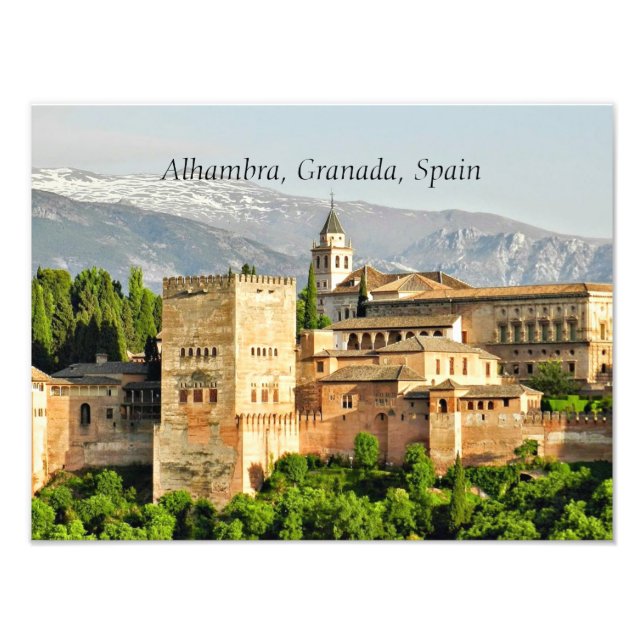 Alhambra, Granada, Spain Photo Print (Front)