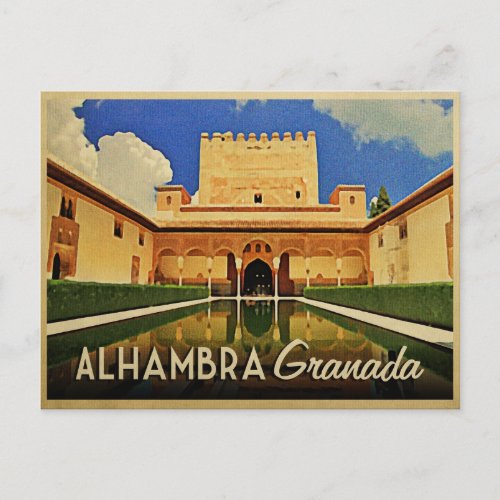 Alhambra Granada Spain Postcard