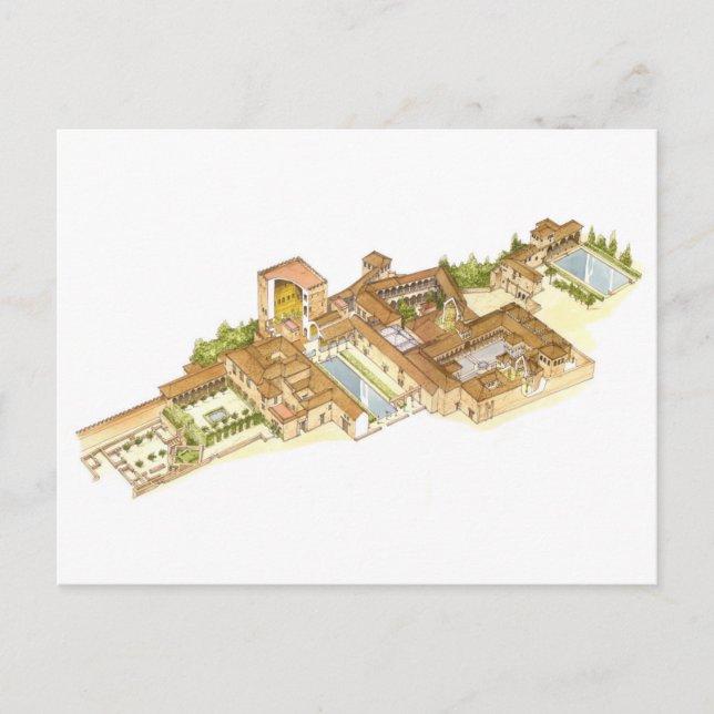 Alhambra Granada Spain. Royal palaces Postcard (Front)