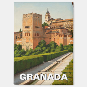 Alhambra Granada Spain Travel Magnet