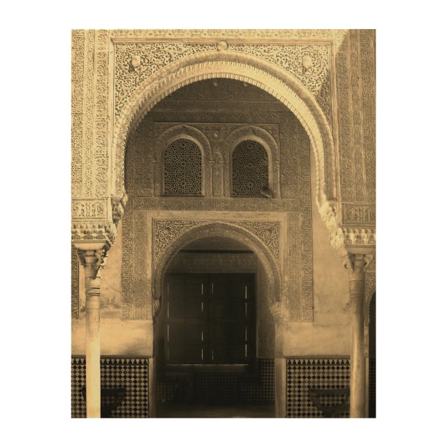 Alhambra, Granada, Spain Wood Wall Art (Front)
