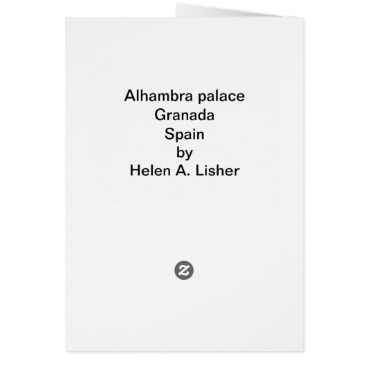 Alhambra palace (Back)