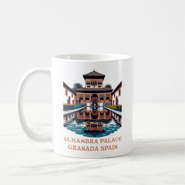 Alhambra Palace Granada Spain Coffee Mug (Left)