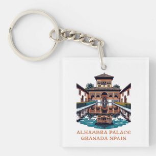 Alhambra Palace Granada Spain Keychain