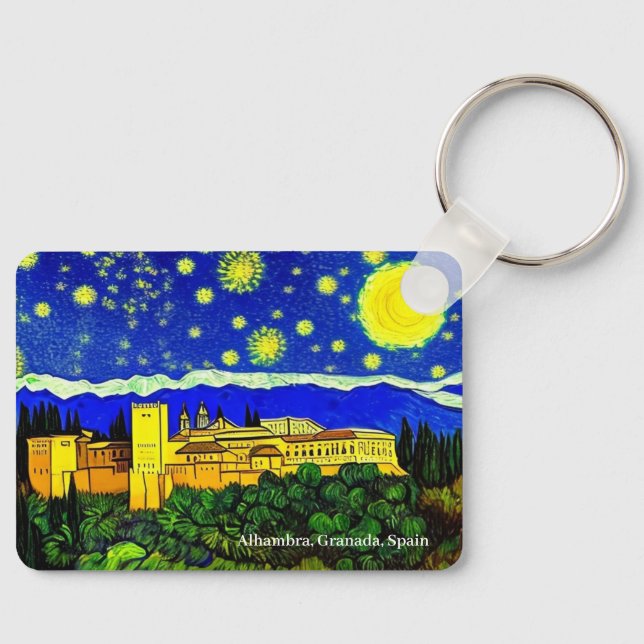 Alhambra palace on a key ring (Front)