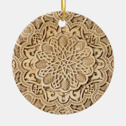 Alhambra pattern ceramic ornament