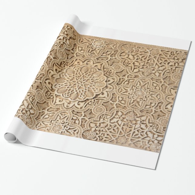 Alhambra pattern wrapping paper (Unrolled)