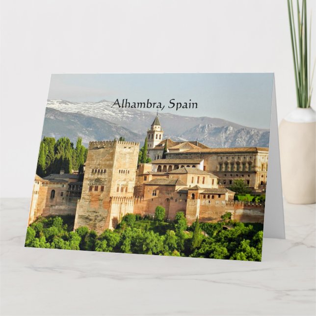 Alhambra, Spain Card (Front)