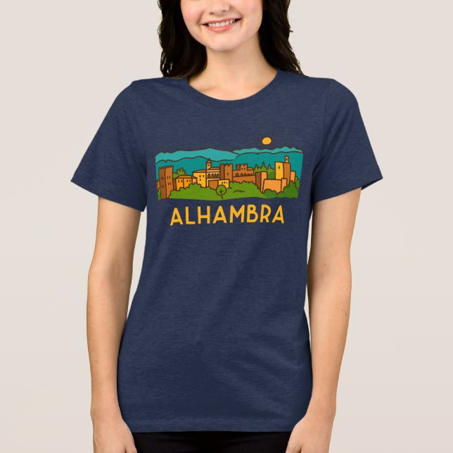 Alhambra Sunset 2 Tri-Blend Shirt (Front)