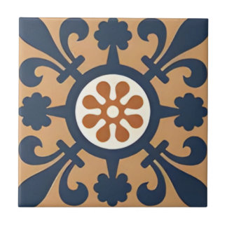 Alhambra tiles ancient beautiful floral pattern