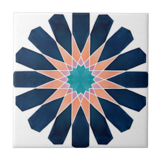 Alhambra tiles colorful flowers