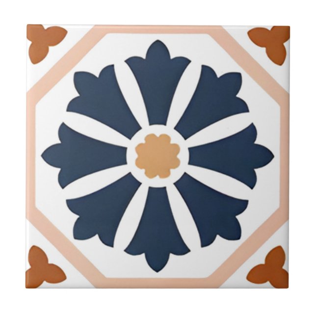 Alhambra tiles contemporary floral motifs (Front)