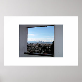 Alhambra view poster