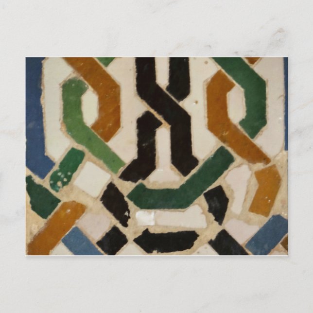 Alhambra Wall Tile #2 Postcard (Front)