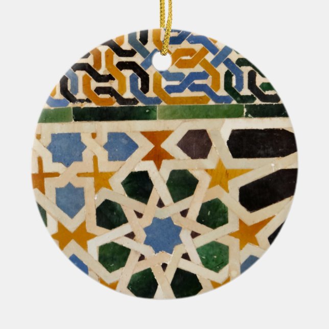 Alhambra Wall Tile #3 Ceramic Ornament (Front)