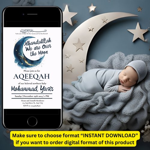 Alhamdulillah we are over moon aqeeqah muslim baby