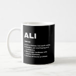 Ali Custom Name Definition Coffee Mug