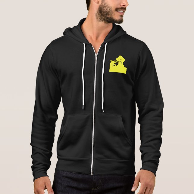 Ali G-inspired Save Africa Spain silhouette hoodie (Front)