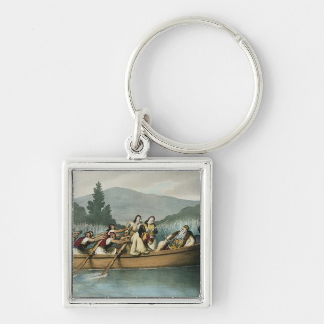 Ali Pasha (1741-1822) of Janina hunting on Lake Bu Keychain (Front)