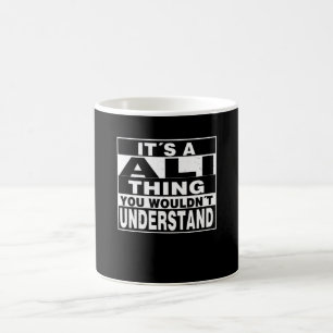 ALI Surname Personalized Gift Coffee Mug