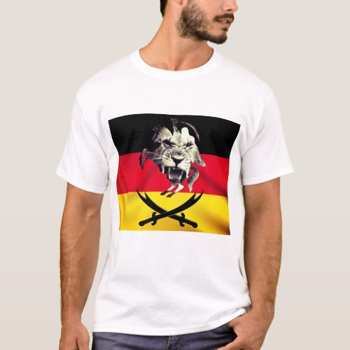 Ali Zulfiqar Swords  German Flag T_Shirt