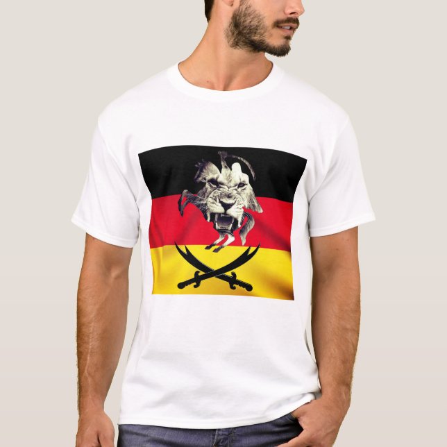 Ali, Zulfiqar Swords, & German Flag T-Shirt (Front)