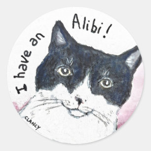 Alibi cat sticker