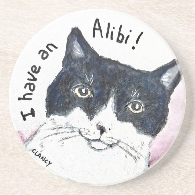 Alibi stone coaster (Front)