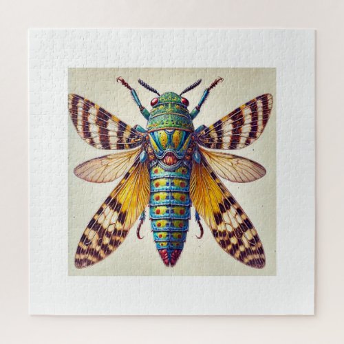 Aliboron Insect Dorsal View 150624IREF107 _ Waterc Jigsaw Puzzle