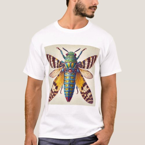 Aliboron Insect Dorsal View 150624IREF107 _ Waterc T_Shirt