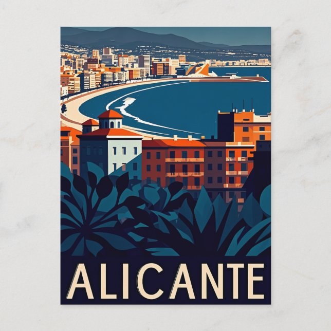 Alicante Spain Postcard (Front)