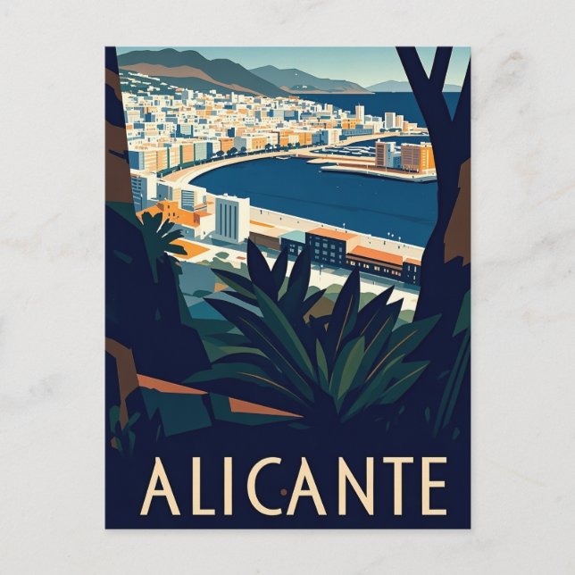 Alicante Spain Postcard (Front)