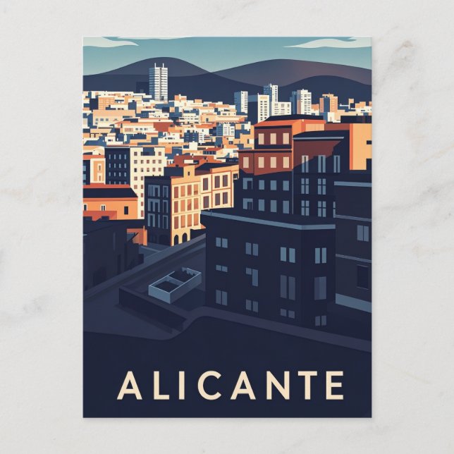 Alicante Spain Postcard (Front)