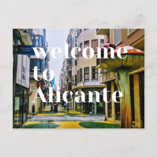 Alicante Spain Postcard, Calle de Las Setas Postcard