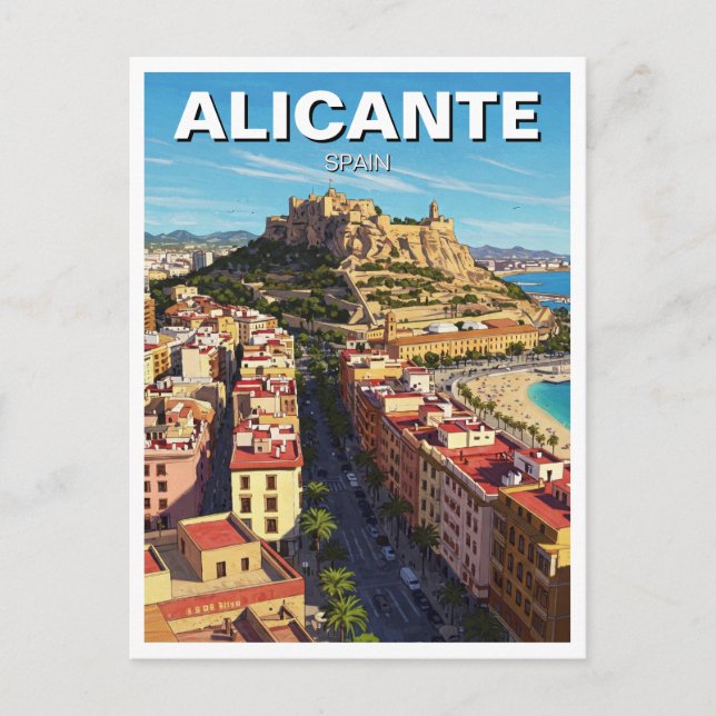 Alicante Spain Travel Postcard (Front)