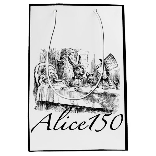 Alice150 Alice in Wonderland 150th Anniversary Medium Gift Bag