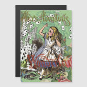 alice adventure cards wonderland hatter rabbit  (Front/Back)