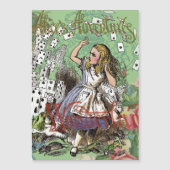 alice adventure cards wonderland hatter rabbit  (Front)